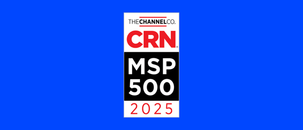 CRN MSP 500 Award on Blue Background